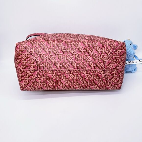 COACH CITY TOTE Monogram Print Coated Canvas Leather Straps CF342 NWT $398 Rouge - Picture 4 of 7